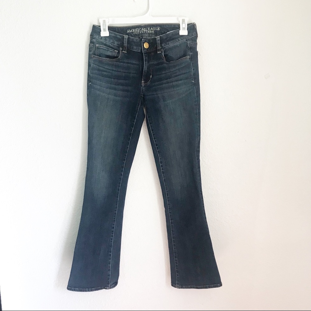 4/$24 American Eagle Boot Cut Jeans 2 Short